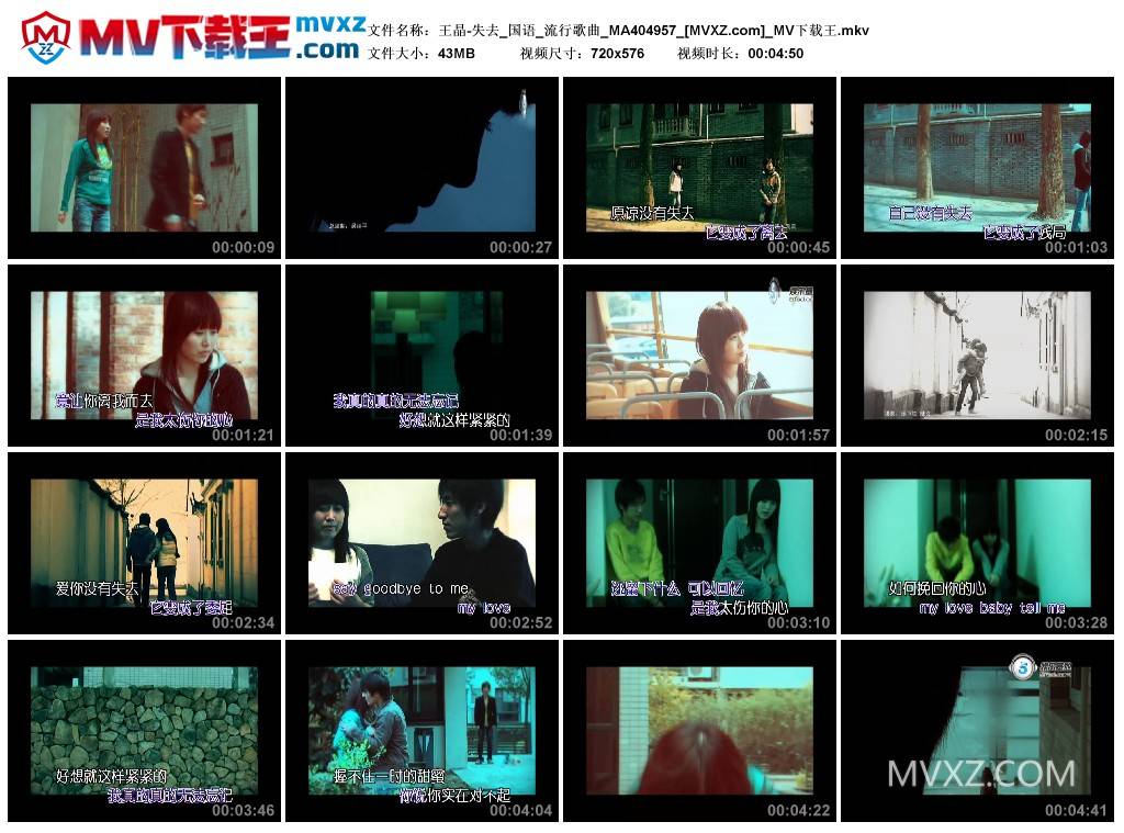 王晶-失去_国语_流行歌曲_MA404957